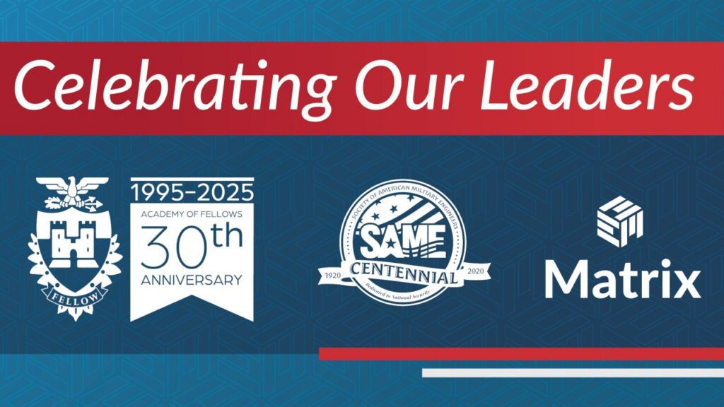 Matrix graphic celebrating SAME Academy of Fellows and the organization’s 30th anniversary